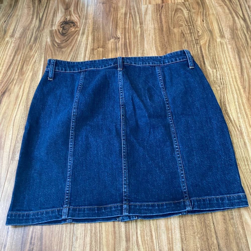 Madewell Stretch Denim Straight Mini Skirt - Picture 9 of 9